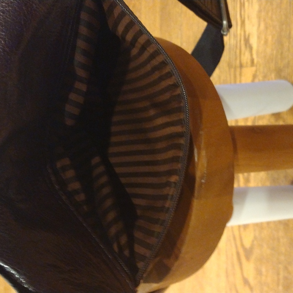 Vintage  Crossbody Messenger Bag Leather Chocolate Brown Purse - Jack George's - Picture 5 of 8